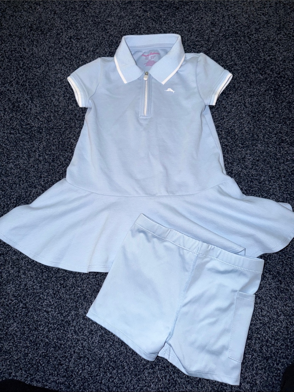 Tommy Bahama Light Blue Polo Dress with Matching Shorts